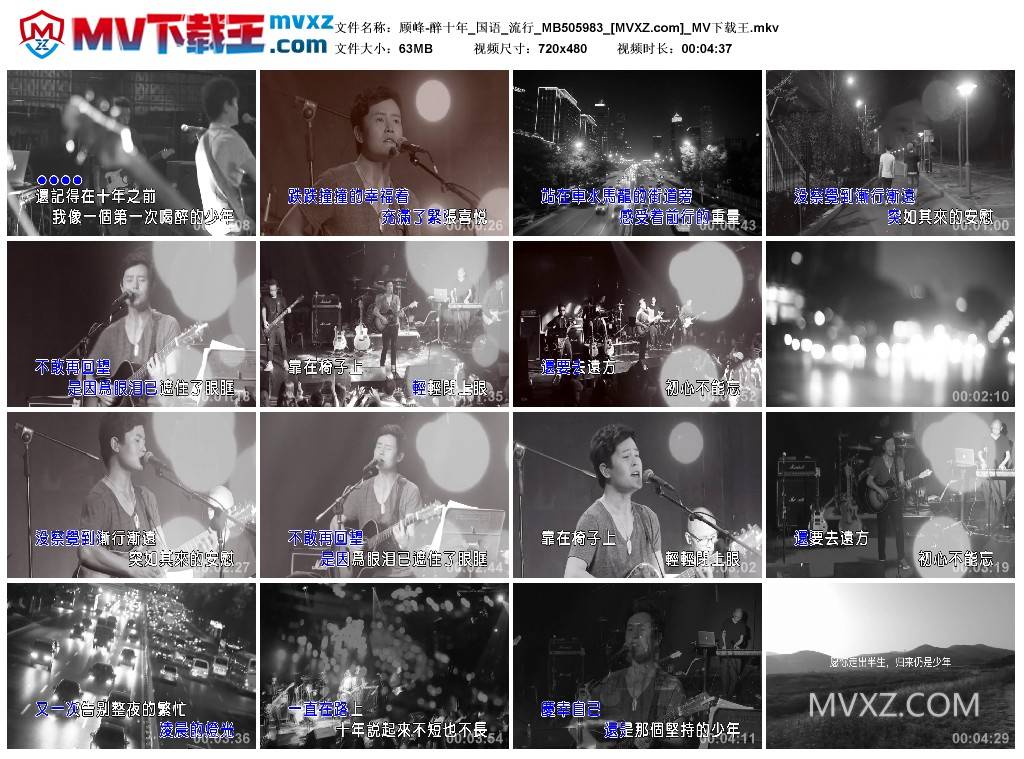 顾峰-醉十年_国语_流行_MB505983